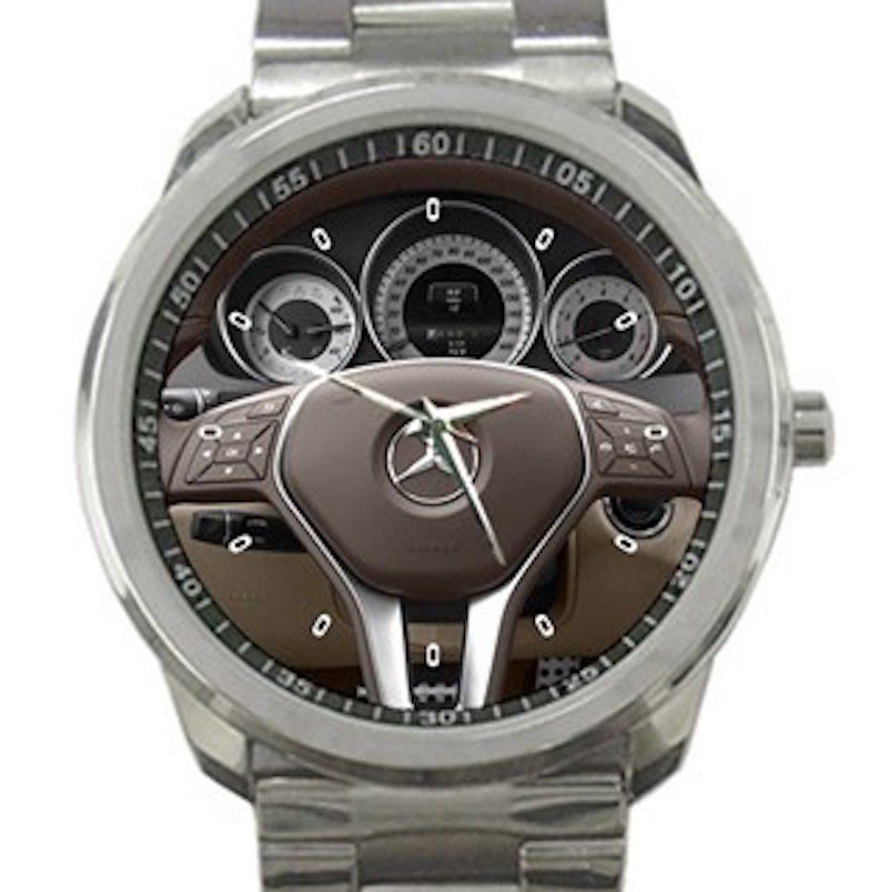 Mercedes C250 Steering Wheel Unisex Sport Metal Watch