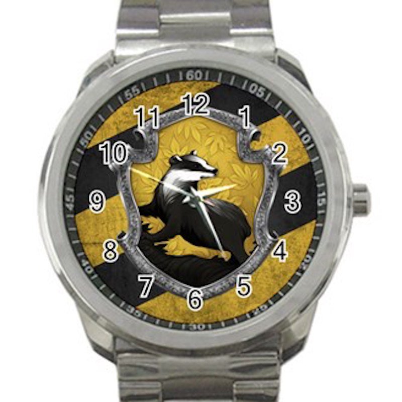 Harry Potter Hogwarts Hufflepuff Crest Unisex Sport Metal Watch