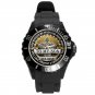 To My Son From Dad Black Round Plastic Sport Watch With Gold Face