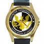 24 Series Jack Bauer CTU Logo Unisex Round Gold Metal Watch