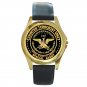 Counter Terrorist Unit Special Agent CTU Logo Unisex Round Gold Metal Watch
