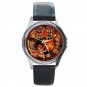 Lion King Movie Evil Scar Beautiful Stained Glass Design Unisex Round Silver Metal Watch