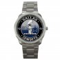 Dallas Cowboys 5 Times Super Bowl Champion Unisex Round Silver Metal Watch