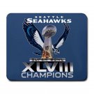 Seattle Seahawks XLVII Champions Large Rectangular Durable Heat-Resistant Mouse Pad