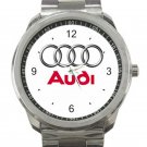 Audi Car Logo Unisex Sport Metal Watch