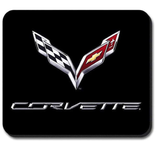 Corvette Car Logo Large Rectangular Durable Heat-Resistant Mouse Pad