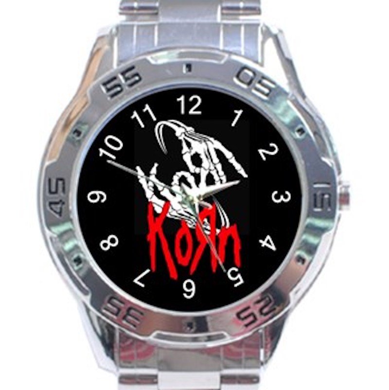 Korn Band Unique Logo Unisex Stainless Steel Analogue Watch