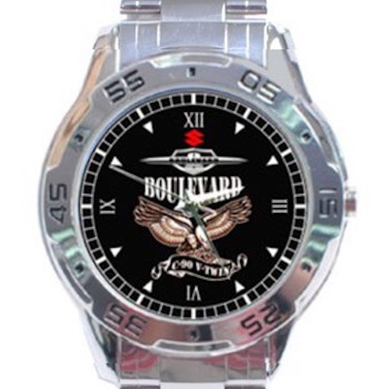 New Suzuki Boulevard C-90 V- TWIN Unisex Stainless Steel Analogue Watch