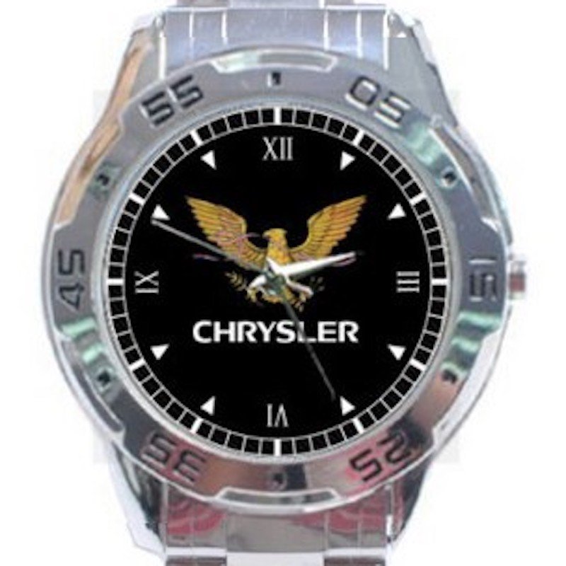 Classic Chrysler Imperial Crown Eagle Unisex Stainless Steel Analogue Watch