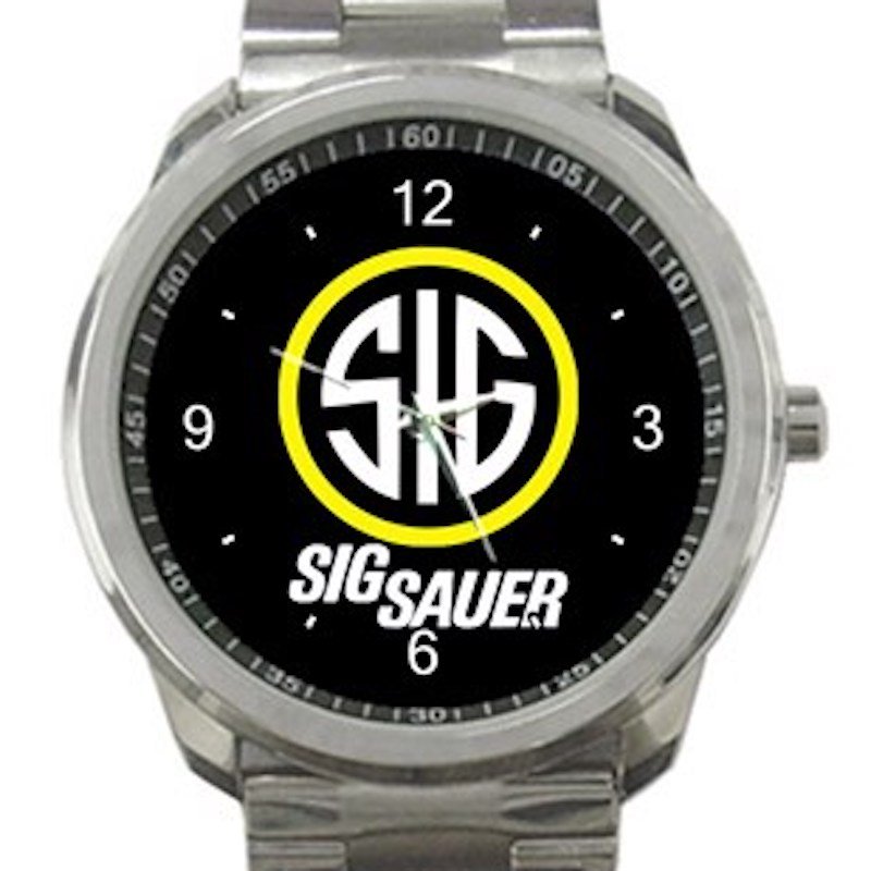 Firearms Sig Sauer Logo SIG Unisex Sport Metal Watch