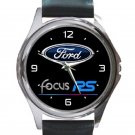 Ford Focus RS Logo Unisex Round Silver Metal Watch