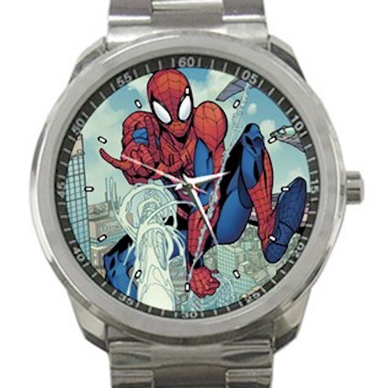 Spider-Man With Web Unisex Sport Metal Watch