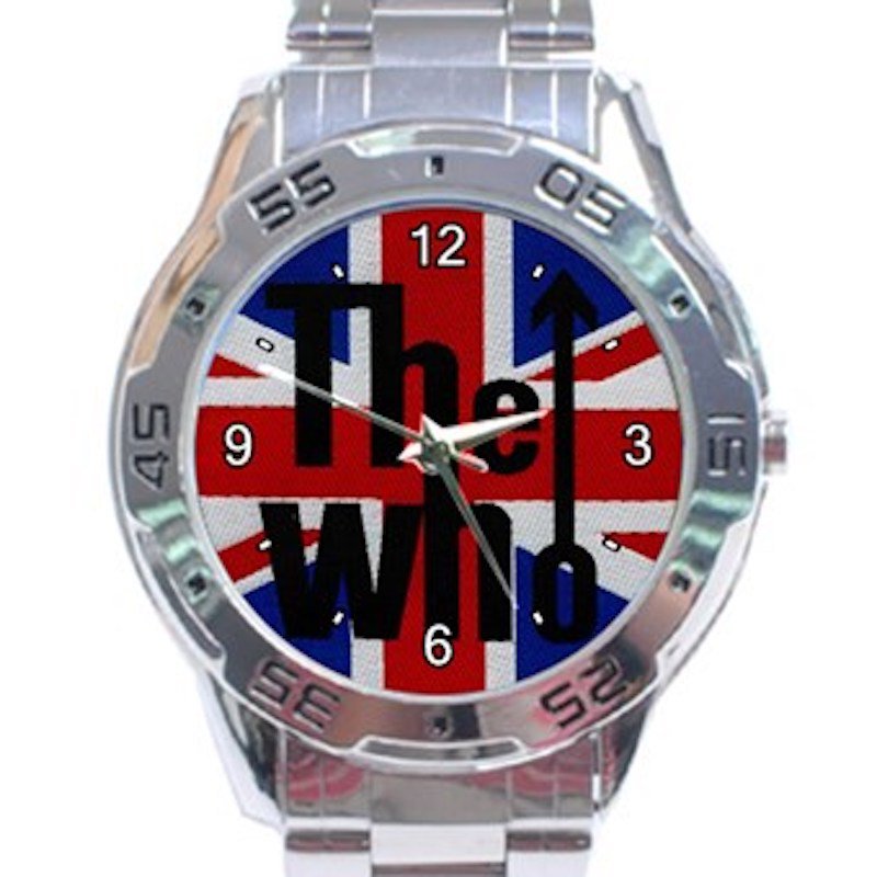 The Who Music Band Logo Unisex Stainless Steel Analogue Watch