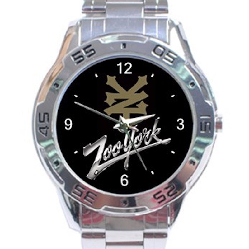 Zoo York Silver & Gold Logo Unisex Stainless Steel Analogue Watch