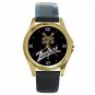 Zoo York Silver & Gold Logo Unisex Round Gold Metal Watch