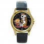Calvin and Hobbes Unisex Round Gold Metal Watch