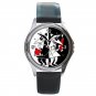 Spy Vs Spy Unisex Round Silver Metal Watch