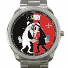 Spy Vs Spy Black & Red Design Unisex Sport Metal Watch