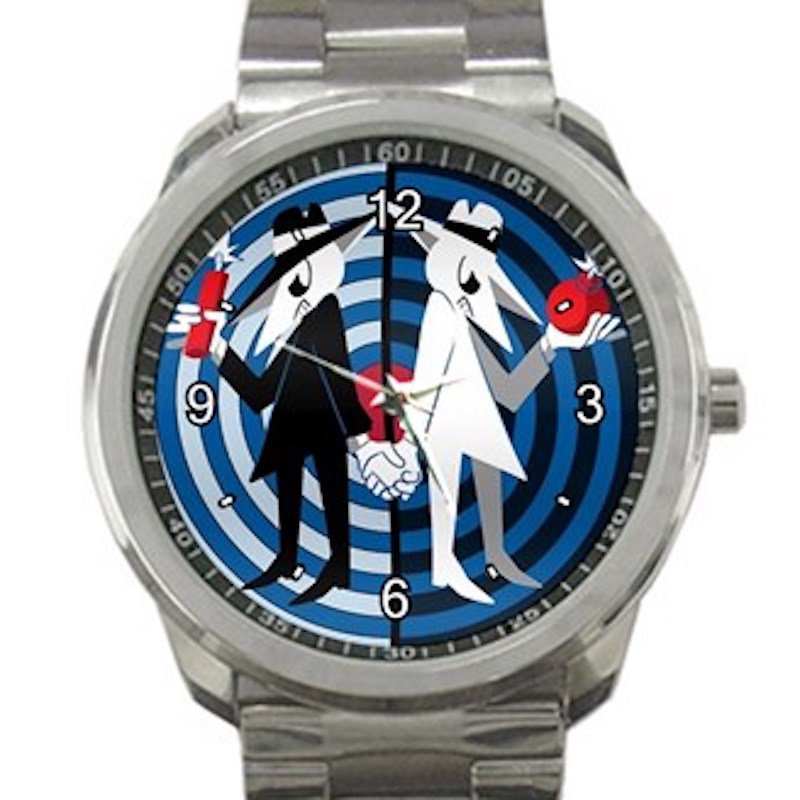 Spy Vs Spy Bomb & Dynamite Unisex Sport Metal Watch