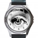 Fornasetti Eye Unisex Round Silver Metal Watch