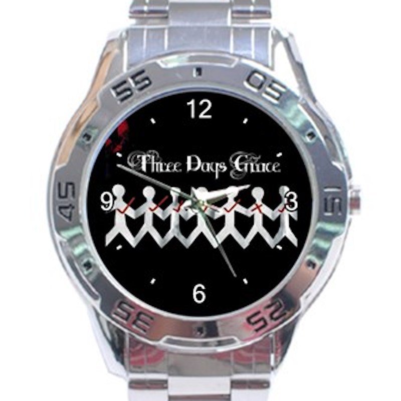 Three Days Grace Art Unisex Stainless Steel Analogue Watch