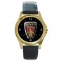 Rover Car Logo Emblem Unisex Round Gold Metal Watch