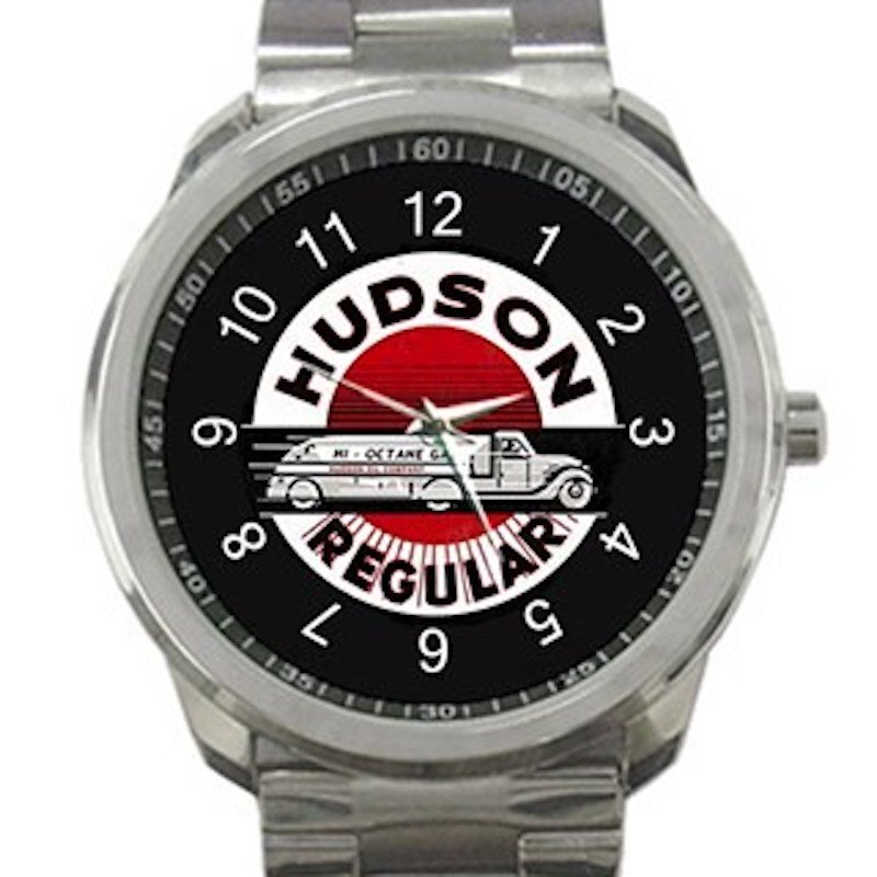 Hudson Regular Hi-Octane Gas Oil Company Unisex Sport Metal Watch