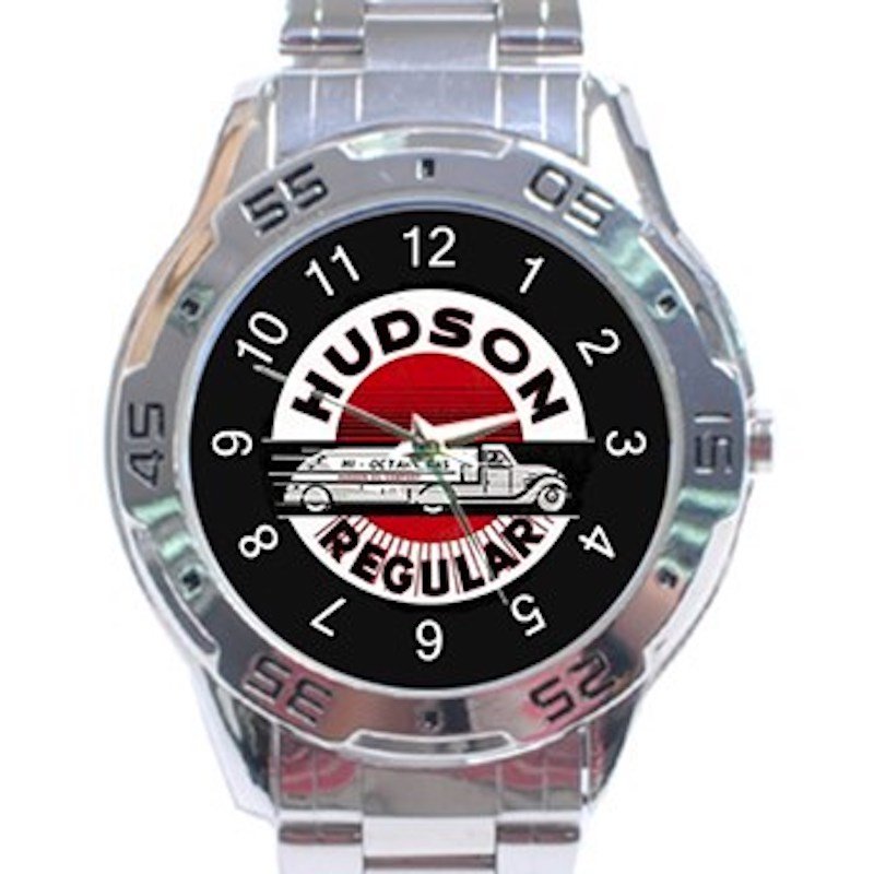 Hudson Regular Hi-Octane Gas Oil Company Unisex Stainless Steel Analogue Watch