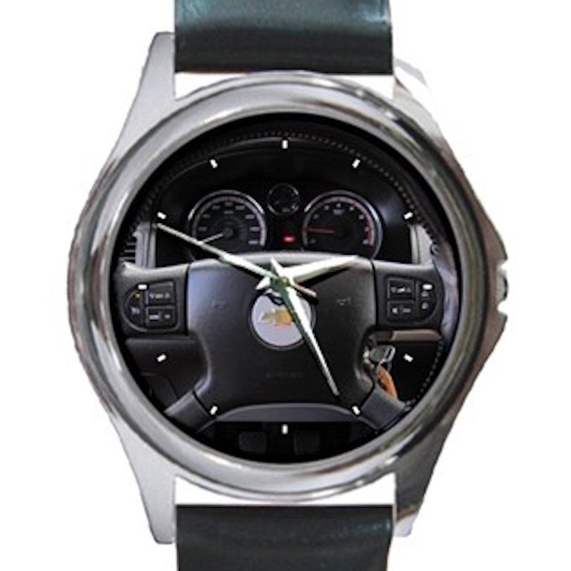 2006 Chevrolet Cobalt Steering Wheel Unisex Round Silver Metal Watch