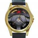 2008 Honda S2000 CR Prototype Steering Wheel Unisex Round Gold Metal Watch