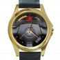 2008 Honda S2000 CR Prototype Steering Wheel Unisex Round Gold Metal Watch