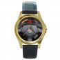 2008 Honda S2000 CR Prototype Steering Wheel Unisex Round Gold Metal Watch