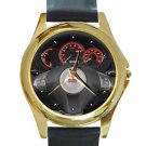 2008 Subaru Impreza 5Dr STI Steering Wheel Unisex Round Gold Metal Watch