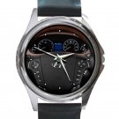2009 Hyundai Genesis Sedan Steering Wheel Unisex Round Silver Metal Watch