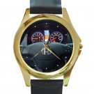 2011 Honda Cr-V AWD LX Steering Wheel Unisex Round Gold Metal Watch