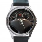 2011 Peugot 308 Steering Wheel Unisex Round Silver Metal Watch