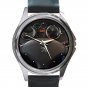 2011 Peugot 308 Steering Wheel Unisex Round Silver Metal Watch