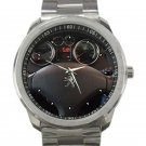 2011 Peugot 308 Steering Wheel Unisex Sport Metal Watch