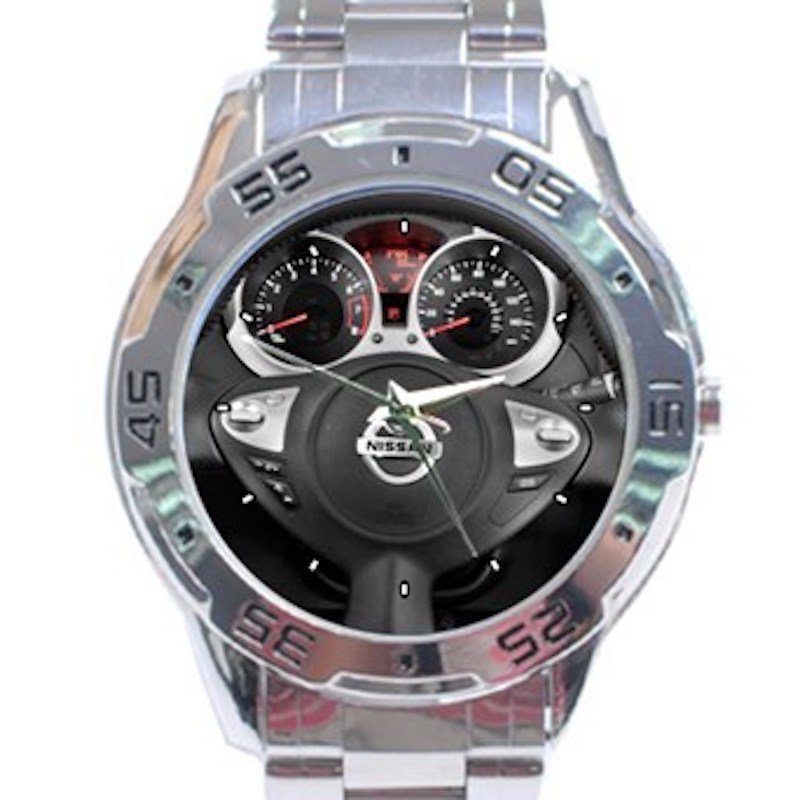 2013 Nissan JUKE Steering Wheel Unisex Stainless Steel Analogue Watch
