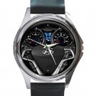 2015 Hyundai Veloster Steering Wheel Unisex Round Silver Metal Watch