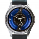 BMW Blue Halo Fuel Cap Unisex Round Silver Metal Watch