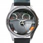 Chevrolet Aveo Steering Wheel Unisex Silver Round Metal Watch