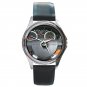 Chevrolet Aveo Steering Wheel Unisex Silver Round Metal Watch