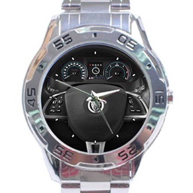 2012 Jaguar XF Steering Wheel Unisex Stainless Steel Analogue Watch