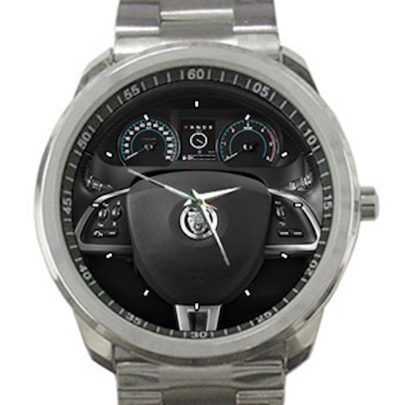 2012 Jaguar XF Steering Wheel Unisex Sport Metal Watch