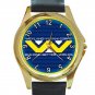 Alien Trilogy Weyland-Yutani Corps Logo Unisex Round Gold Metal Watch