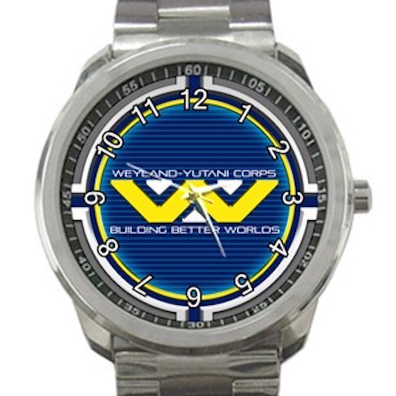 Alien Trilogy Weyland-Yutani Corps Logo Unisex Sport Metal Watch