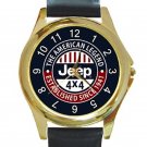 The American Legend Jeep 4x4 Unisex Round Gold Metal Watch