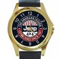 The American Legend Jeep 4x4 Unisex Round Gold Metal Watch