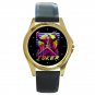 New Joker Art Joaquin Phoenix Unisex Round Gold Metal Watch